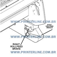 RIGHT ROLLFEED BRAKE HP PLOTTER DSJ 5500