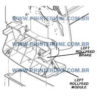 LEFT ROLLFEED BRAKE HP PLOTTER DSJ 1050C/ DSJ 1055CM/ DSJ 5500CM (VER DESCR.)
