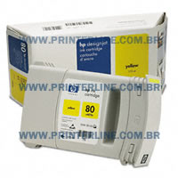 CARTUCHO HP PLOTTER DSJ 1050C / DSJ 1055CM ”80” (YELLOW) 175ml